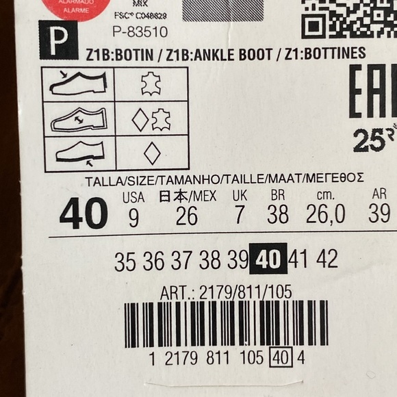 NWT. Zara Split Suede Cowboy-Style Ankle Boots. Size 6,5.  9 - Picture 8 of 9